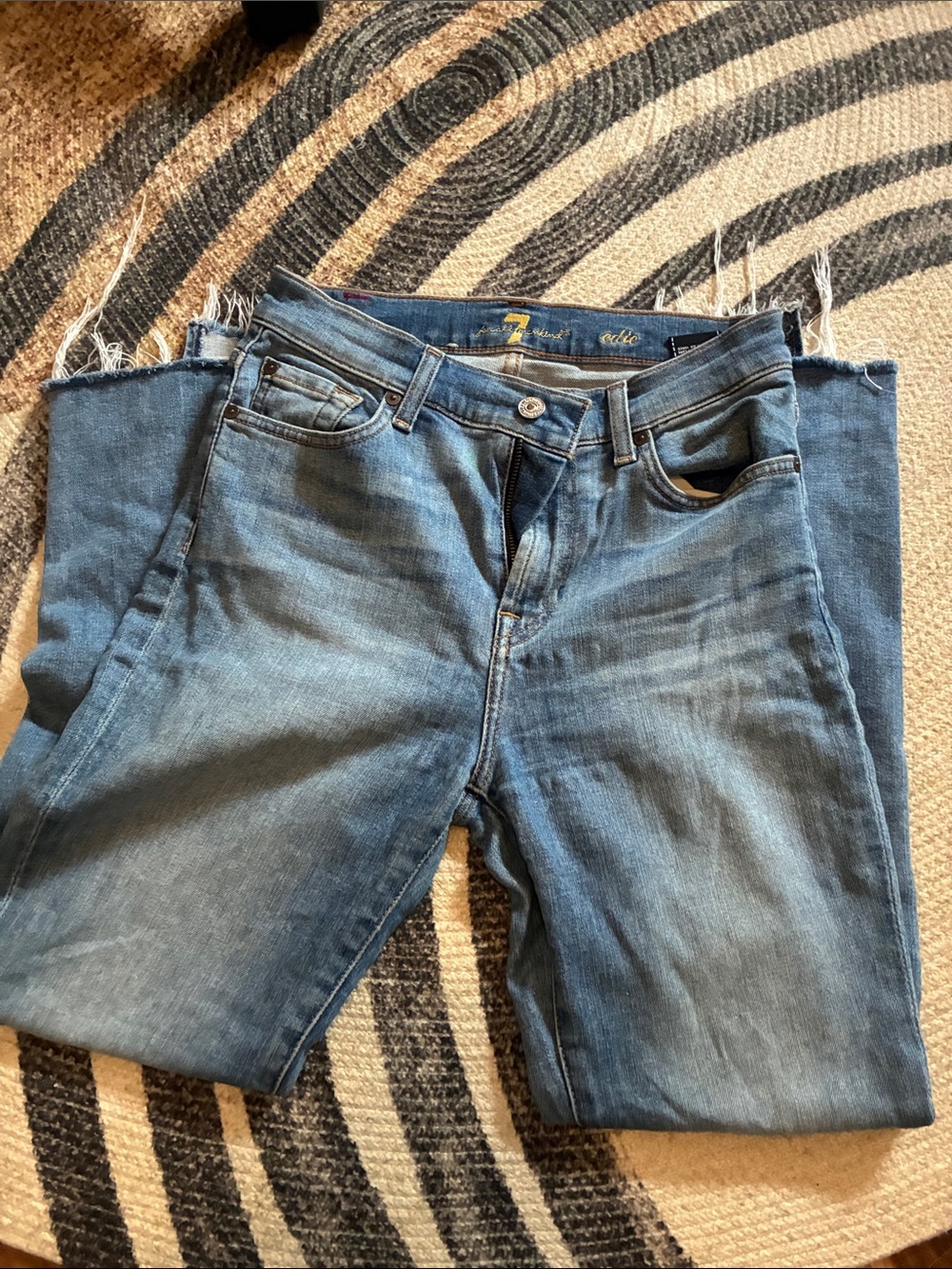 Seven7 Men’s Light Blue Straight Jeans